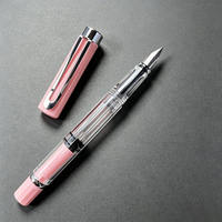 Stylo plume en plastique multicolore à piston rotatif absorbant l'encre avec pointe EF en métal, idéal pour l'usage quotidien des étudiants ou comme cadeau