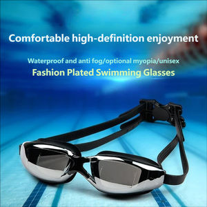 แว่นตาว่ายน้ำกรอบเล็ก ป้องกันน้ำ ป้องกันฝ้า ป้องกันรังสียูวี เป็นมิตรกับสิ่งแวดล้อม ดีไซน์ทันสมัย ชุบเคลือบอย่างดี สำหรับสายตาสั้น - Product Image 3