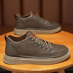 1 1 nuevos zapatos antideslizantes impermeables transpirables versión coreana de zapatos de tabla casuales negros para hombres - Product Image 5