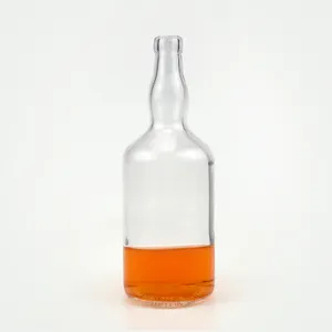 新设计70cl 100cl玻璃酒瓶透明玻璃酒酒700毫升酒瓶