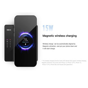 Estación de Carga USB Power 200H 200W con Carga Rápida Inalámbrica PD3.0 de 5 Puertos y Pantalla para Teléfono Celular - Product Image 4