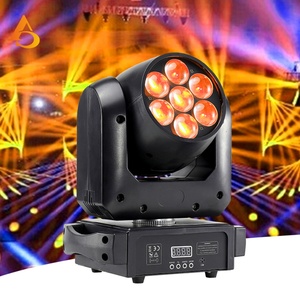 Luz Profesional para Escenario, Cabeza Móvil LED Bee Eye de 7x15w, RGBW 4en1, Mini Cabeza Móvil - Product Image 1
