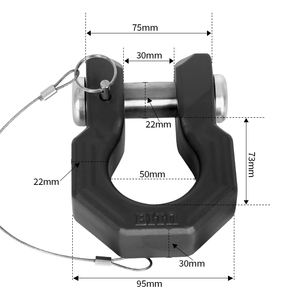 Manille en alliage d'aluminium 7075 et base universelle en acier inoxydable <span class=keywords><strong>pour</strong></span> Wrangler JK JL remorque <span class=keywords><strong>attelage</strong></span> Camp remorque accessoires de voiture - Product Image 4