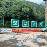 Barrera Rodante de Prueba MASH TL4, Sistema Anticollisión, Barrera Rodante de EVA para Seguridad en Carreteras de Montaña