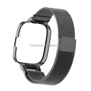 Para RedMi <span class=keywords><strong>Band5</strong></span> 4 correa de reloj de acero inoxidable y correa de integración de caja para RedMi <span class=keywords><strong>Band5</strong></span> 4 pulsera de pulsera - Product Image 5
