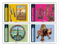2025 Nouveaux Souvenirs : Autocollants, Timbres Postaux, Cartes Postales et Timbres Français