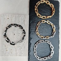 Pulsera de Acero Inoxidable Tipo H Vintage para Hombre de Alta Calidad Yunzhi, Resistente al Agua, Paquete al por Mayor para Fiestas