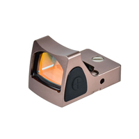 LAMBUL Optics RM07 Red Dot Sight 20mm 1913 Mount Reflex Sight Scope Réglable LED Chasse Tir Holographique Noir/Tan