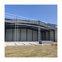 Structure métallique préfabriquée 80x20m Hangar préfabriqué Garage Hangar de stockage Kits de construction en métal Hangar en acier de construction Entrepôt