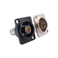 Connecteur à double prise BNC de type D Adaptateur de montage sur panneau de châssis Pièces de surveillance audio Prise femelle à femelle