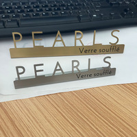 Présentoir de Comptoir en Métal Personnalisé et Créatif en Laiton, Enseigne de Marque UnionPay