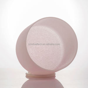 Cuenco de Cristal Rosa Escarchado para Sonoterapia, 432Hz, Instrumentos de Sonido para Yoga, Meditación Espiritual, Producto de Cuarzo - Product Image 3