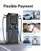 Nouvelle borne de recharge rapide DC pour véhicules électriques 60KW/80KW, station de recharge commerciale pour véhicules électriques avec garantie de 2 ans