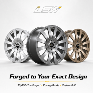 ล้อฟอร์จ LS8192 ขนาด 5x120 18 19 20 นิ้ว ดีไซน์ใหม่มาแรง กำลังเป็นที่นิยม สีเงินขัดเงา สำหรับ BMW Mercedes Audi - Product Image 5