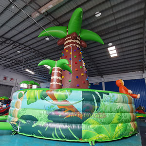 Muro de escalada inflable comercial de PVC con temática de la selva y juegos deportivos de desafío para carnavales al aire libre. - Product Image 5