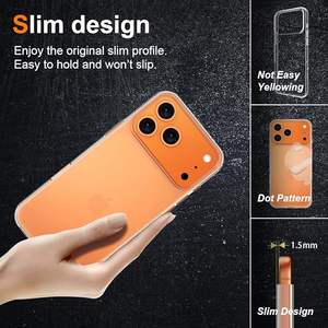 Ультратонкий чехол из мягкого ТПУ 1,5 мм, кристально прозрачный, противоударный, для iPhone 17/17 Pro/17 Pro Max/Air - Product Image 4