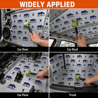 RynoGuard Tapis insonorisant léger en butyl pour voiture, feuille d'amortissement pour isolation acoustique automobile