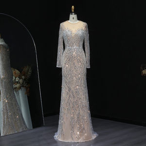 Jancember LSZ684时尚亮片长袖修身派对舞会礼服 - Product Image 6