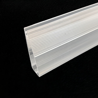 Couverture de lentille LED linéaire plano-convexe en PC extrudé Bming Premium, diffuseur anti-éblouissement UGR, transmission >90%, faisceau de 60/90 degrés