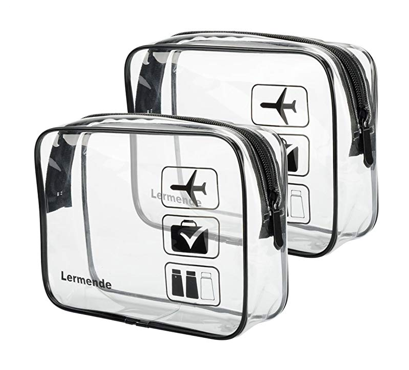 clear pvc toiletry bolsa