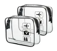 Сумка-Органайзер RD Amazon, прозрачная дорожная сумка-тоут для туалетных принадлежностей, водонепроницаемая косметичка из ПВХ на молнии из ТПУ