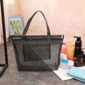Bolsa de Almacenamiento de Malla Portátil, Bolsa de Viaje para Mujer, Estilo Moderno, Neceser de Maquillaje, Estuche de Cosméticos para Baño - Product Image 5