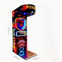 Machine de jeu d'arcade électronique de test de force de frappe de boxeur à monnayeur pour centre commercial, centre de divertissement et salle de jeux