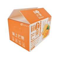 Boîte en plastique ondulé PP durable et empilable, personnalisée pour la vente en gros et au détail de fruits et légumes Yuexin, idéale pour les mangues