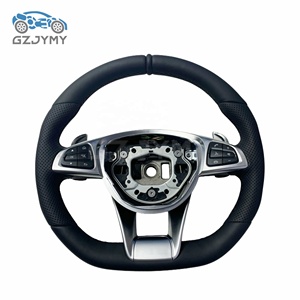 Volante Deportivo de Cuero Perforado AMG para <span class=keywords><strong>Mercedes</strong></span>-Benz W166 GLE400, Mejora Deportiva para <span class=keywords><strong>Mercedes</strong></span>-Benz <span class=keywords><strong>CLA</strong></span> <span class=keywords><strong>250</strong></span> - Product Image 3
