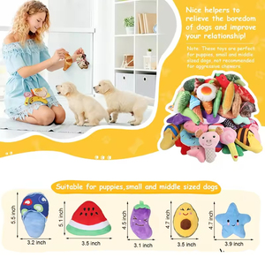 Juguetes de Peluche para Perros, Resistentes a Mordidas, Divertidos e Interactivos, con Sonido, de Tela y Relleno de Algodón PP, para Masticar, Venta al Por Mayor de Fábrica - Product Image 2