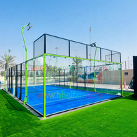 Vente chaude Panoramique Padel Court Canchas De Padel Outdoor Paddle Tennis Court à vendre Acheter Padel Court
