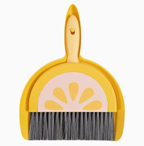 Fruit Design Eco-Friendly PP Desktop <b>Mini</b> Broom and Dustpan Set Small Cleaning Brush Kit for Desk <b>Keyboard</b> Home - Product Image 1