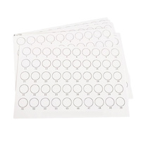 Plaque de test d'agglutination à la rose de Bengale jetable Degao, plaque de réaction blanche pour la détection de la brucellose vétérinaire