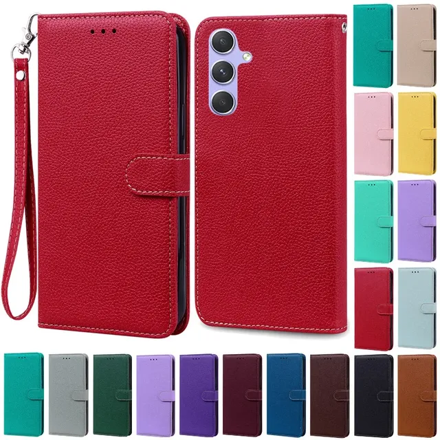 A24 A34 A54 Case for Coque Samsung Galaxy A34 Case Leather Wallet Flip Case for Samsung A54 5G GalaxyA54 a 34 A24 Phone Cases