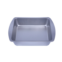 Vente en gros directe du fabricant : Moule à biscuits rond en fer blanc de 8 pouces, compatible four domestique, antiadhésif argenté, service OEM/ODM