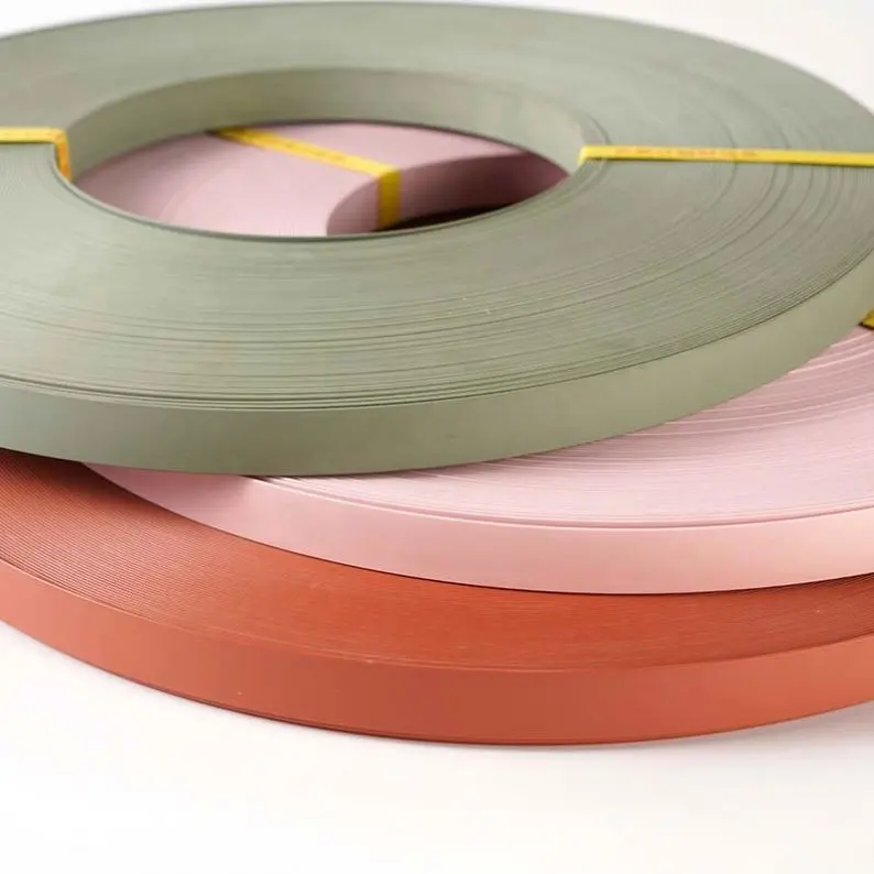 Indoor Decoration Materials Matt PVC Laminate Edge Banding Tape Strips For Fiberboard