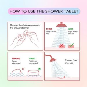 Coffret Cadeau de 6 Pastilles de Douche Aromatiques aux Huiles Essentielles Naturelles – Bombes de Douche Bio <span class=keywords><strong>pour</strong></span> la Relaxation à Domicile et le Spa - Product Image 5
