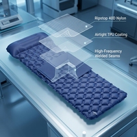 Matelas de couchage auto-gonflant extra épais de 5 cm, imperméable, pour 4 saisons, glamping de luxe et camping familial en plein air