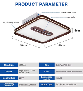 <span class=keywords><strong>2025</strong></span> không cánh quạt trần Nordic đèn wifiroid hoàn hảo cho toàn bộ ngôi nhà khách sạn phòng khách phòng ngủ nghiên cứu toàn bộ gói bao gồm - Product Image 5