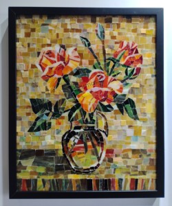 Mosaïque en verre au design moderne pour mur de chambre d'hôtel, motif de parquet coupé à la main, épaisseur 4mm, utilisation intérieure - Product Image 5