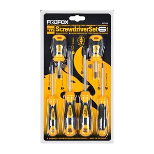 High Hardness 6-piece Screwdriver Set Tools Screwdriver Set With Slotted And Phillips