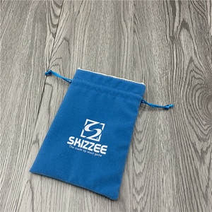 Pochette à cordon en velours de haute qualité avec pochette de rangement en velours bleu doublé de satin pour jouet de <span class=keywords><strong>carte</strong></span> de jeu pochette à poussière en velours pour <span class=keywords><strong>Lego</strong></span> - Product Image 1