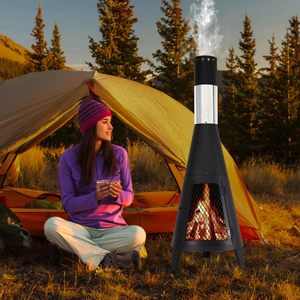 Outdoor Garden Vertical Small Round <b>Fire</b> <b>Pit</b> - Product Image 4