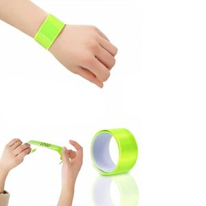 Custom <b>Slap</b> <b>Band</b> Reflective Advertising PVC <b>Slap</b> Wrist <b>Bands</b> Wrap Bracelet With Logo - Product Image 3