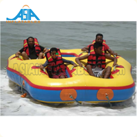 Bateau de Ski aquatique professionnel, matériel de sports aquatiques, bateau à donuts roulant gonflable remorquable pour équipement de jeu aquatique