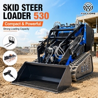 Chargeuse compacte à chenilles FULCORE avec moteur Kubota, stable et performante, pour travaux en verger et sur route