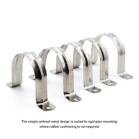 Deux trous U support Tube sangle Clips de Tension M50 304 acier inoxydable sangle de tuyau rigide adapté aux tuyaux de 2 pouces pince de selle