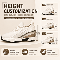 Sepatu Peninggi Badan Pria Model Sneaker Empuk dan Nyaman dengan Traksi Kuat dari Factory Outlet
