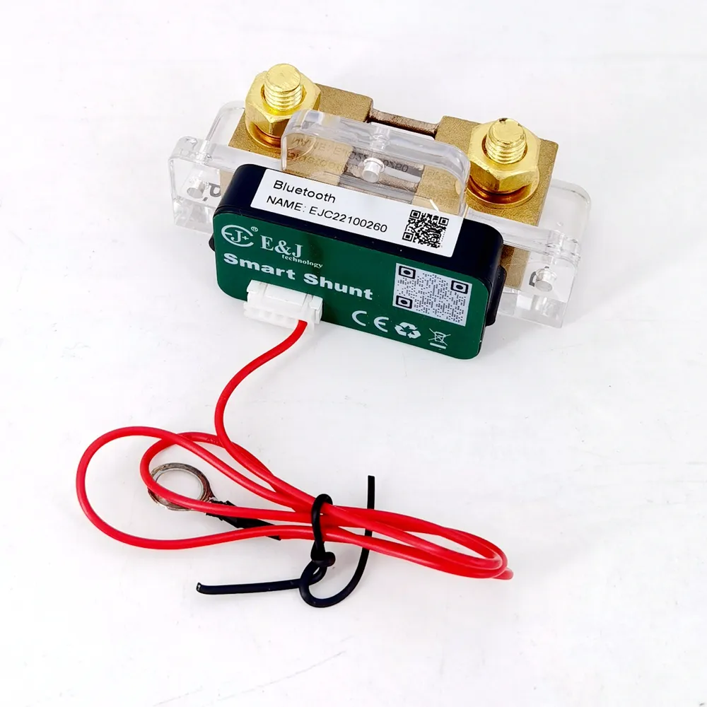 E & J Smart Shunt Batterie monitor 500A mit Verlaufs datensatz für Batterie kapazität, Batterie-SOC, Batteries trom und Spannung