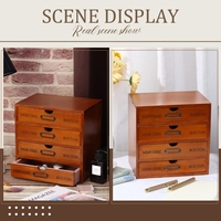 Organisateur de bureau en bois avec rangement d'accessoires pour organisateur de fichiers pour le bureau